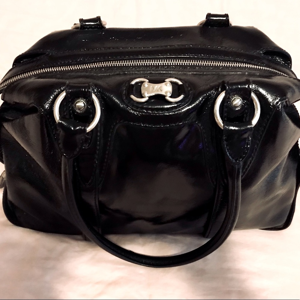 Michael Kors black leather hobo